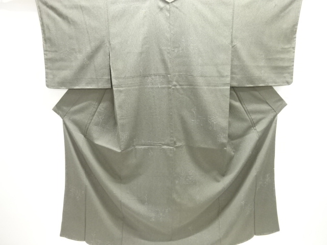 JAPANESE KIMONO / ANTIQUE KIMONO / SILK / TAISHO ROMAN STYLE / WOVEN ABSTRACT PATTERN